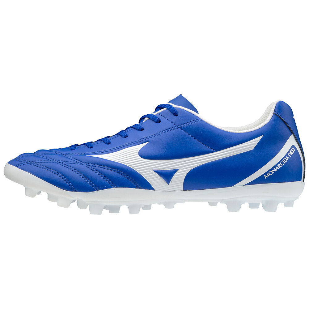 Tacos de Futbol Mizuno Monarcida Neo Select AG Para Hombre Azules/Blancos 1982765-VX